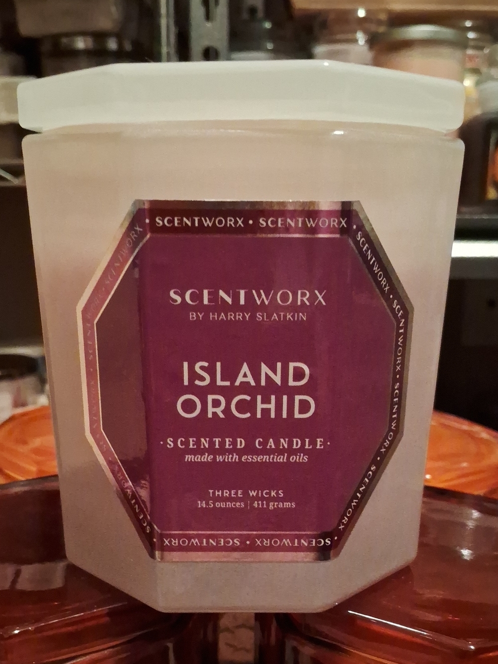 ScentWorx Island Orchid Scented Candle - Purple Label